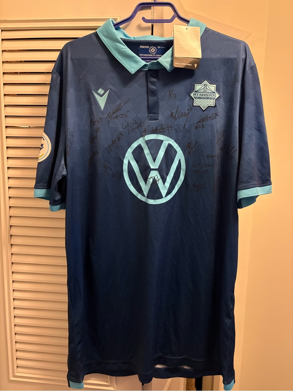 2019 Halifax Wanderers Soccer Jersey -Signed - Size 3XL